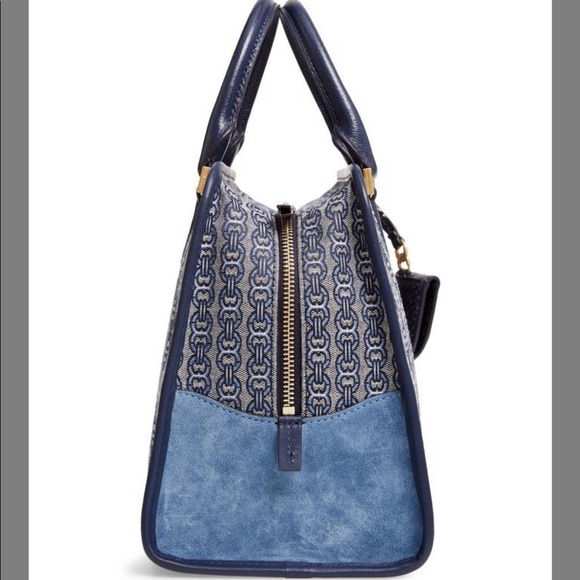 🥳HP🥳NWT Tory Burch Gemini Link Snakeskin Satchel - Picture 4 of 12